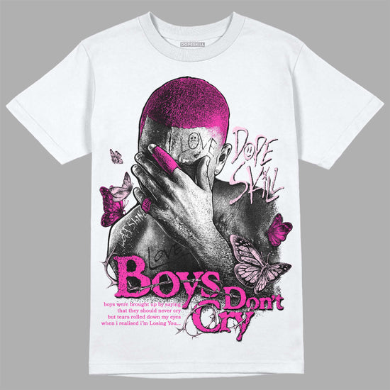 Pink Sneakers DopeSkill T-Shirt Boys Don't Cry Graphic Streetwear - White 