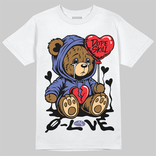Air Max 90 x Patta Sapphire and Particle Grey DopeSkill T-Shirt Broken Bear Graphic Streetwear - White 