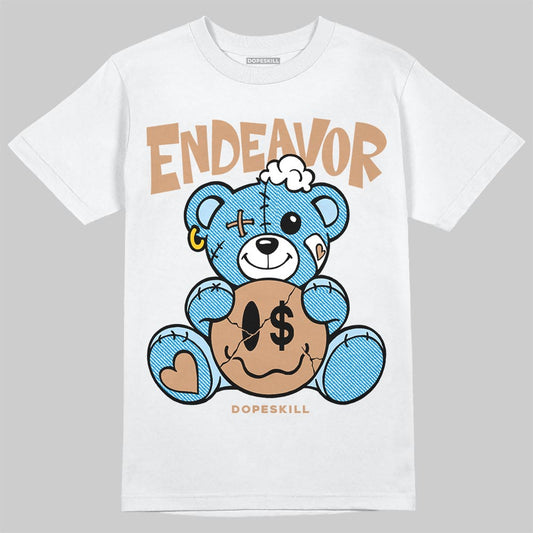 Jordan 4 Denim “Worn Blue” DopeSkill T-Shirt Endeavor Graphic Streetwear - White 