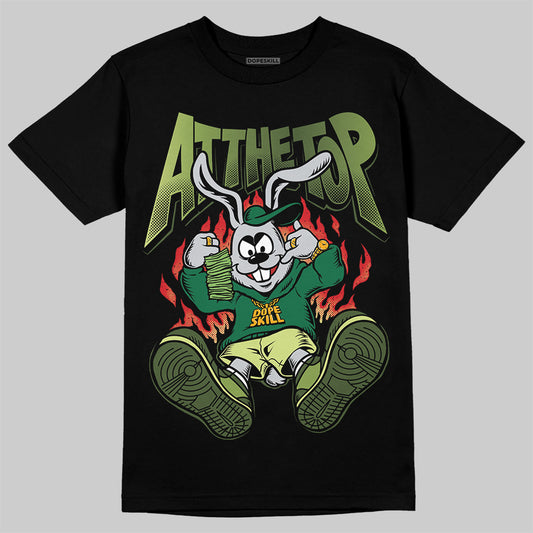 Foamposite Pro 'Pine Green' DopeSkill T-Shirt At The Top Graphic Streetwear - Black