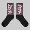 Burgundy Crush 3s DopeSkill Sublimated Socks Hustle Graphic