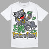 Jordan 14 Retro 'Stealth' DopeSkill T-Shirt Born To Be Rich Graphic Streetwear - White