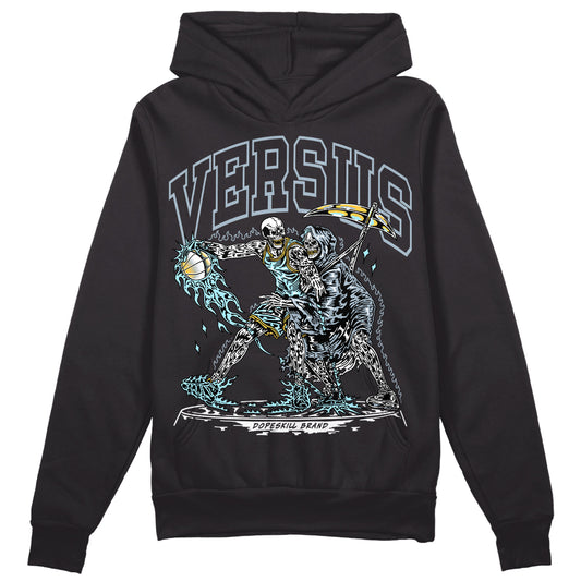 Jordan 13 “Blue Grey” DopeSkill Hoodie Sweatshirt VERSUS Graphic Streetwear - Black