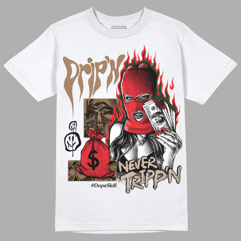 Dunk Low Freddy Krueger DopeSkill T-Shirt Drip'n Never Tripp'n Graphic Streetwear - White 