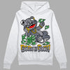 Jordan 14 Retro 'Stealth' DopeSkill Hoodie Sweatshirt Born To Be Rich Graphic Streetwear - White