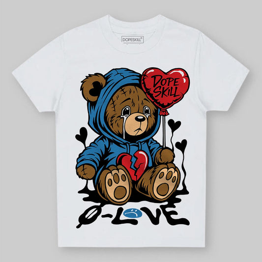 Jordan 3 Retro OG Rare Air DopeSkill Toddler Kids T-shirt Broken Bear Graphic Streetwear - White