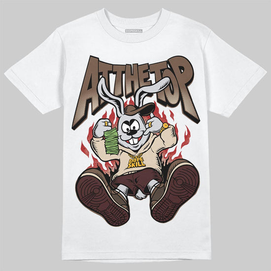 A Ma Maniére x Air Jordan 4 “Dark Mocha” DopeSkill T-Shirt At The Top Graphic Streetwear - White 