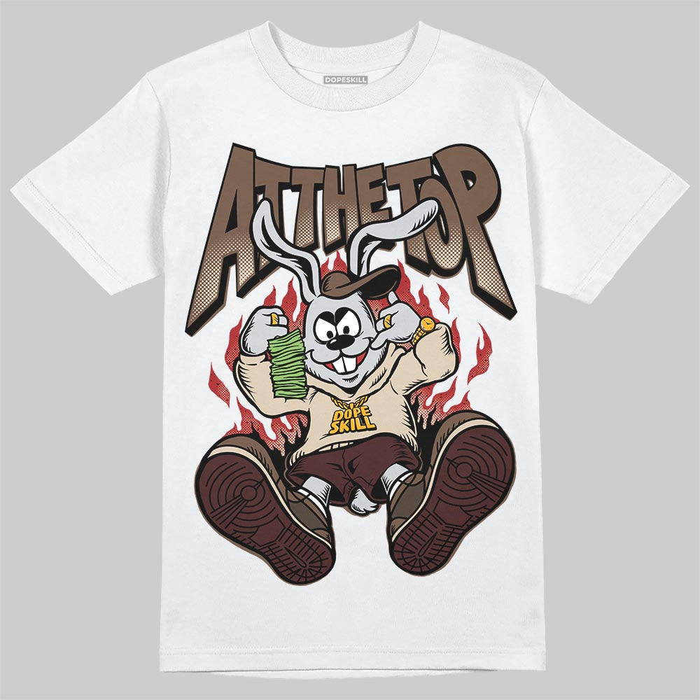 A Ma Maniére x Air Jordan 4 “Dark Mocha” DopeSkill T-Shirt At The Top Graphic Streetwear - White 