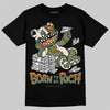 Jordan 4 Retro OG SP Undefeated (2025) DopeSkill T-Shirt Born To Be Rich Graphic Streetwear - Black