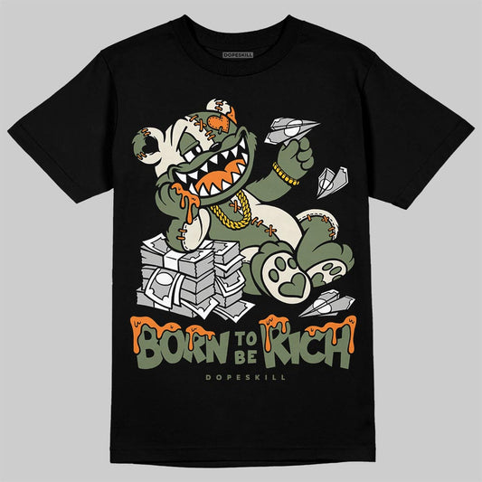 Jordan 4 Retro OG SP Undefeated (2025) DopeSkill T-Shirt Born To Be Rich Graphic Streetwear - Black