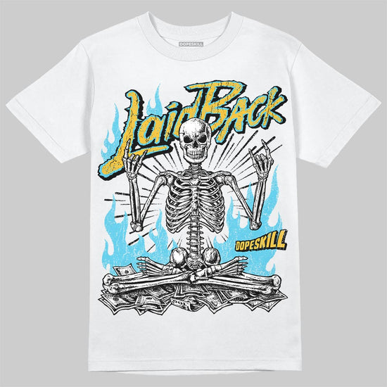 Jordan 11 Retro Gamma Blue (2025) DopeSkill T-Shirt Laid Back Graphic Streetwear - White 