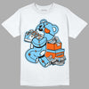 Dunk Low Futura University Blue DopeSkill T-Shirt Bear Steals Sneaker Graphic Streetwear - White 