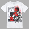 Jordan 14 Retro 'Stealth' DopeSkill T-Shirt Drip'n Never Tripp'n Graphic Streetwear - White