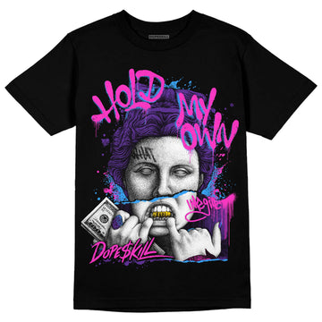 PURPLE Sneakers DopeSkill T-Shirt Hold My Own Graphic Streetwear - Black