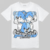 Jordan 5 Black University Blue DopeSkill T-Shirt Stay Solid Graphic Streetwear - White