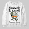 Jordan 4 Retro OG SP Undefeated (2025) DopeSkill Sweatshirt Owe It To Yourself Graphic Streetwear - White