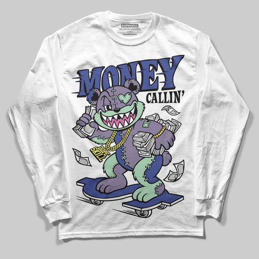 Jordan 1 Retro Low OG Zion Williamson Voodoo Alternate DopeSkill Long Sleeve T-Shirt Money Callin' Graphic Streetwear - White