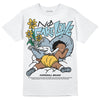 Jordan 13 “Blue Grey” DopeSkill T-Shirt No Fake Love Graphic Streetwear - White