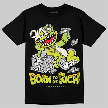 Air Max 90 x Patta Cyber and Particle Grey DopeSkill T-Shirt Born To Be Rich Graphic Streetwear - Black