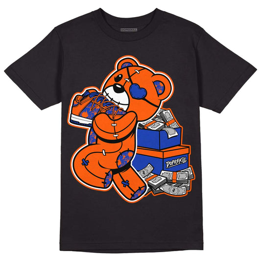 Dunk Low Futura Orange Blaze DopeSkill T-Shirt Bear Steals Sneaker Graphic Streetwear - Black