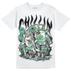 Jordan 1 High OG Green Glow DopeSkill T-Shirt Chillin Graphic Streetwear - White