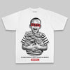 Black/White Oversize Print Scared Money Don't Make No Money DopeSkill Graphic Premium T-shirt Streetwear - White