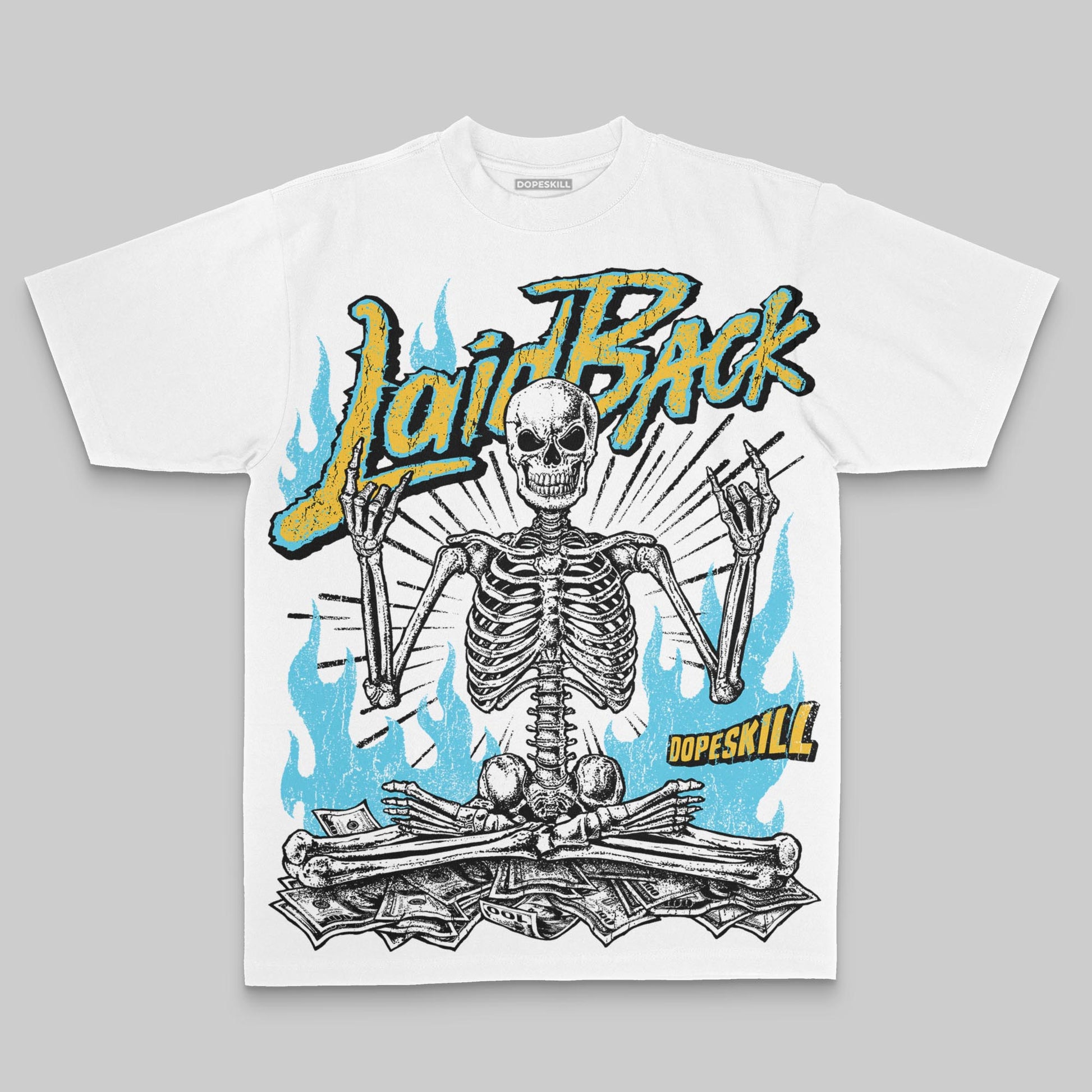 Jordan 11 Retro Gamma Blue (2025) DopeSkill Premium T-Shirt Laid Back Graphic Streetwear - White 