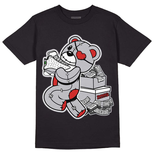 Jordan 13 “Wolf Grey” DopeSkill T-Shirt Bear Steals Sneaker Graphic Streetwear - Black