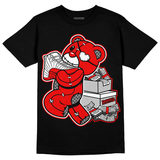 Jordan 12 “Cherry” DopeSkill T-Shirt Bear Steals Sneaker Graphic Streetwear - Black