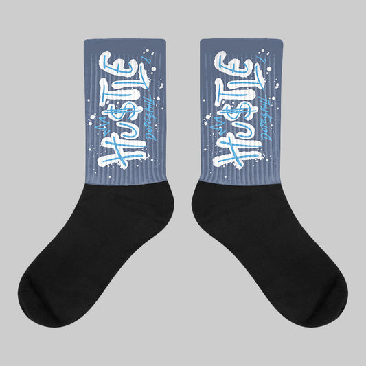 Diffused Blue 11s DopeSkill Sublimated Socks Hustle Graphic