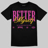 Jordan 4 “Comic” DopeSkill T-Shirt Better Myself Graphic Streetwear - Black