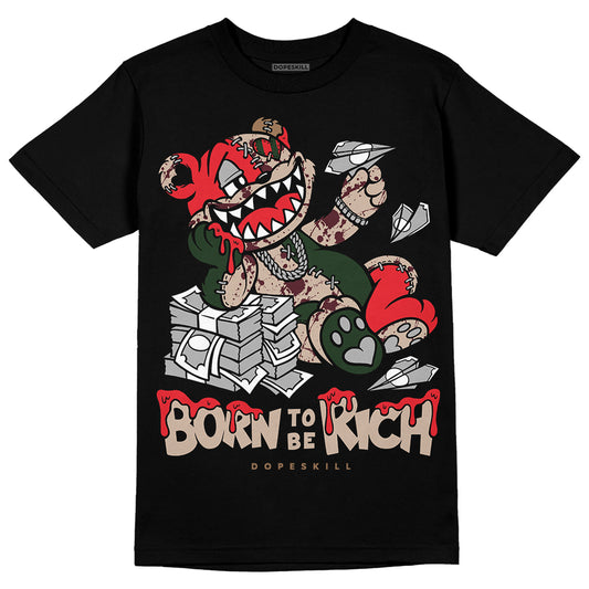 Dunk Low Freddy Krueger DopeSkill T-Shirt Born To Be Rich Graphic Streetwear - Black 