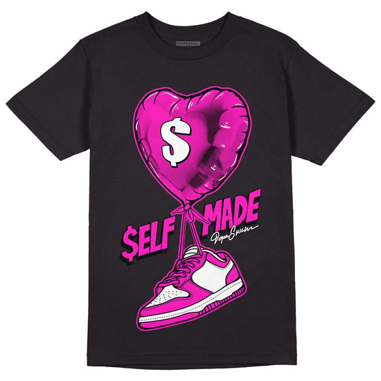 Dunk Low GS “Active Fuchsia” DopeSkill T-Shirt Self Made Graphic Streetwear - Black