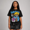 University Blue 14s DopeSkill Oversize Print T-Shirt Pour Up Graphic