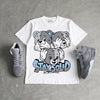 Wolf Grey 5s DopeSkill T-Shirt Stay Solid Graphic