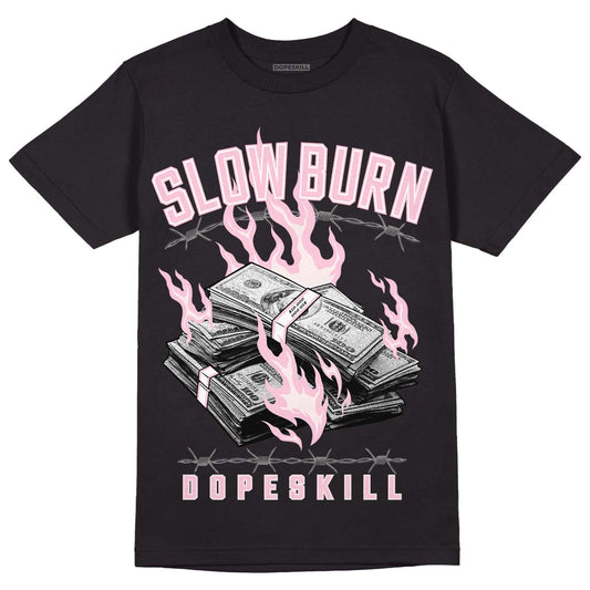 Dunk Low LX Pink Foam DopeSkill T-Shirt Slow Burn Graphic Streetwear - Black