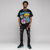 University Blue 14s DopeSkill Oversize Print T-Shirt Pour Up Graphic
