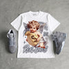 Wolf Grey 5s DopeSkill T-Shirt Real Ones Angel Graphic