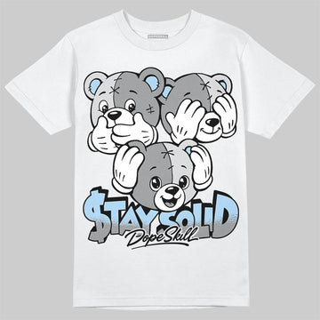Jordan 5 Wolf Grey DopeSkill T-Shirt Stay Solid Graphic Streetwear - White