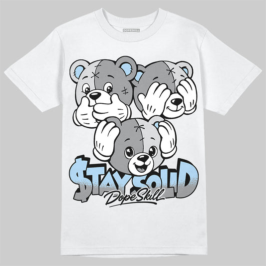 Jordan 5 Wolf Grey DopeSkill T-Shirt Stay Solid Graphic Streetwear - White