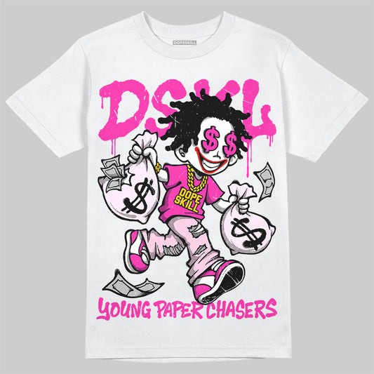 Dunk Triple Pink DopeSkill T-Shirt Young Paper Chasers Graphic Streetwear - White