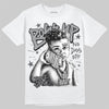 Jordan 5 Wolf Grey DopeSkill T-Shirt Boss Up Graphic Streetwear - White 