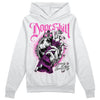 Jordan 4 GS “Hyper Violet” DopeSkill Hoodie Sweatshirt Money Loves Me Graphic Streetwear - White