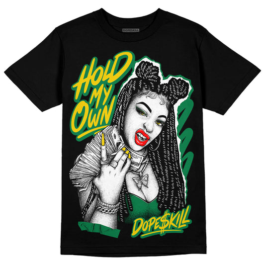 Jordan 5 “Lucky Green” DopeSkill T-Shirt New H.M.O Graphic Streetwear - Black
