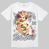 Jordan 5 Wolf Grey DopeSkill T-Shirt Real Ones Angel Graphic Streetwear - White