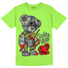 Jordan 5 Green Bean DopeSkill Green Bean T-Shirt Broken Heart Graphic Streetwear