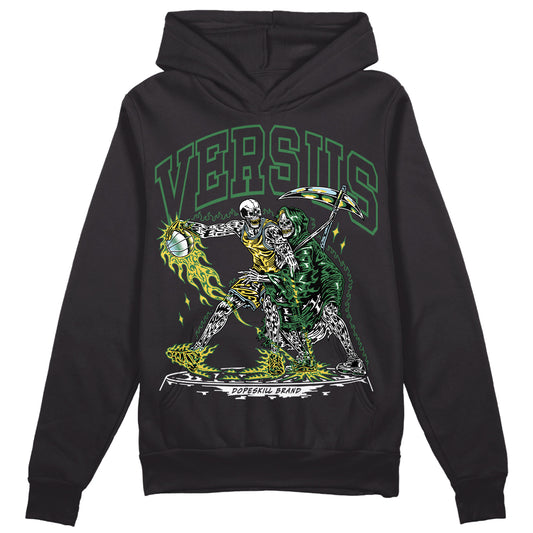 Jordan 5 “Lucky Green” DopeSkill Hoodie Sweatshirt VERSUS Graphic Streetwear - Black