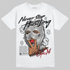 Air Foamposite One 'Triple White' DopeSkill T-Shirt Never Stop Hustling Graphic Streetwear - WHite