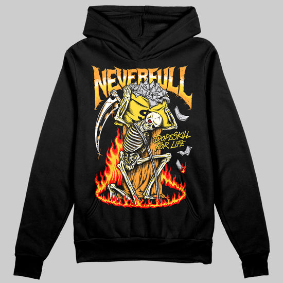 Jordan 4 Thunder DopeSkill Hoodie Sweatshirt Heartless Graphic Streetwear - Black