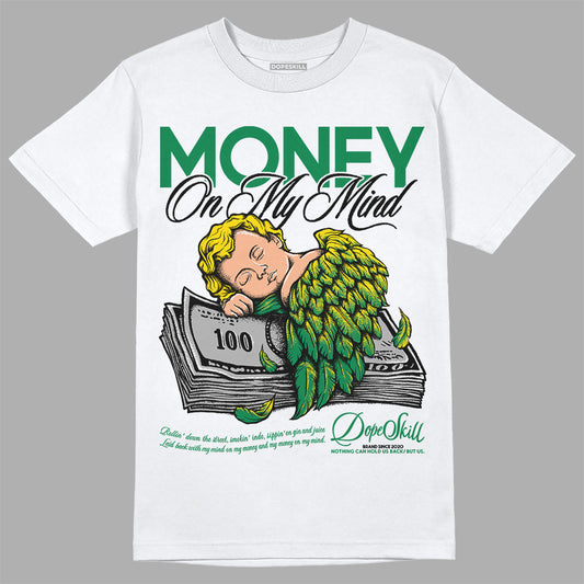 Jordan 5 “Lucky Green” DopeSkill T-Shirt MOMM Graphic Streetwear - White